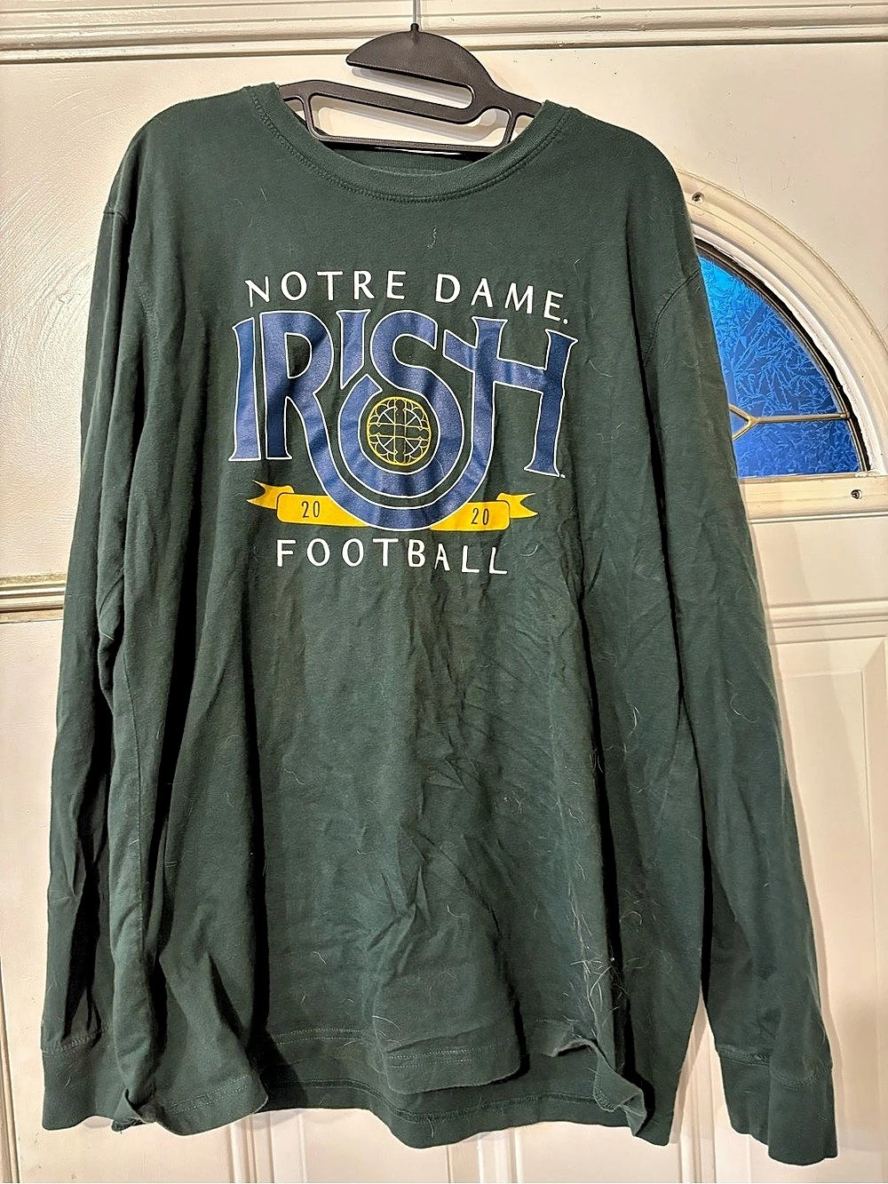 League Collegiate Wear Notre Dame The Shirt 2020 Long Sleeve Green